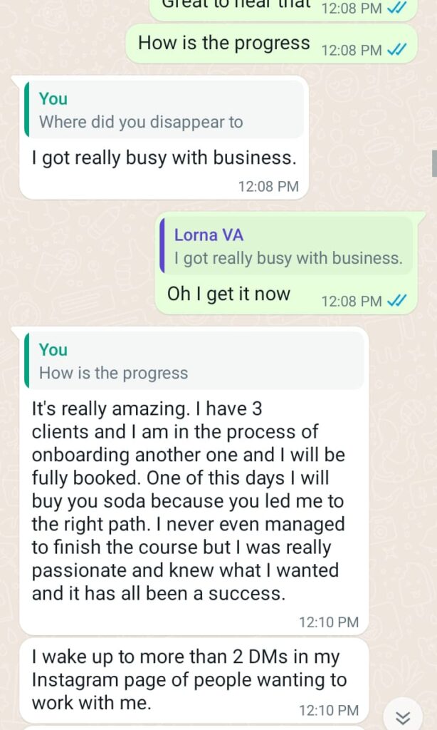 Response of Virtual Assistant