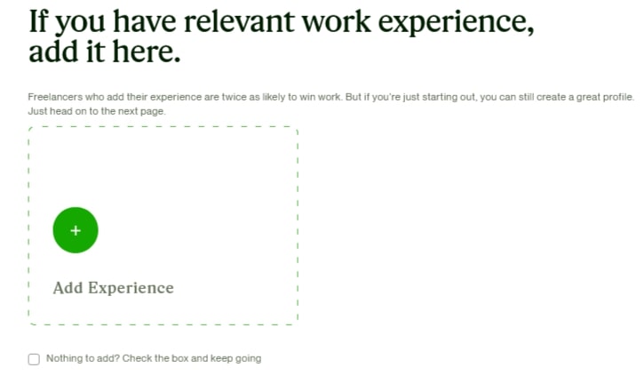 Upwork freelancer experience